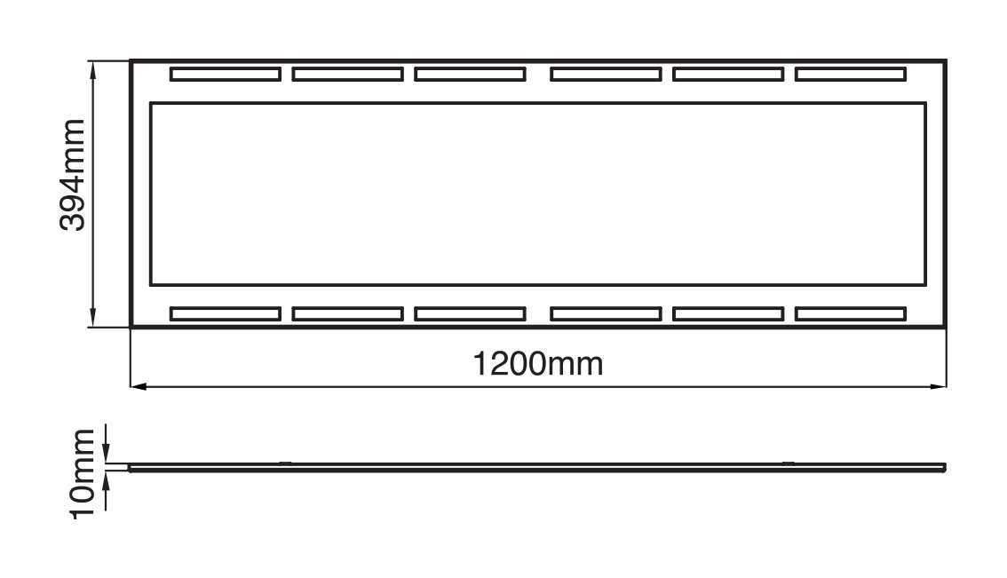 Destiny Plus Plaster Frame With Return Air Slots - 302024