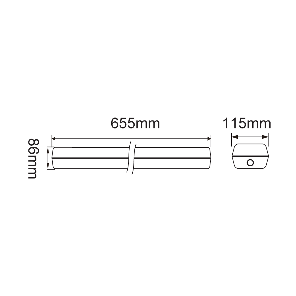 Tempest V Five-Colour WP Battt 3000K/4000K/5000K/5700K/6500K IP65 White - 211021