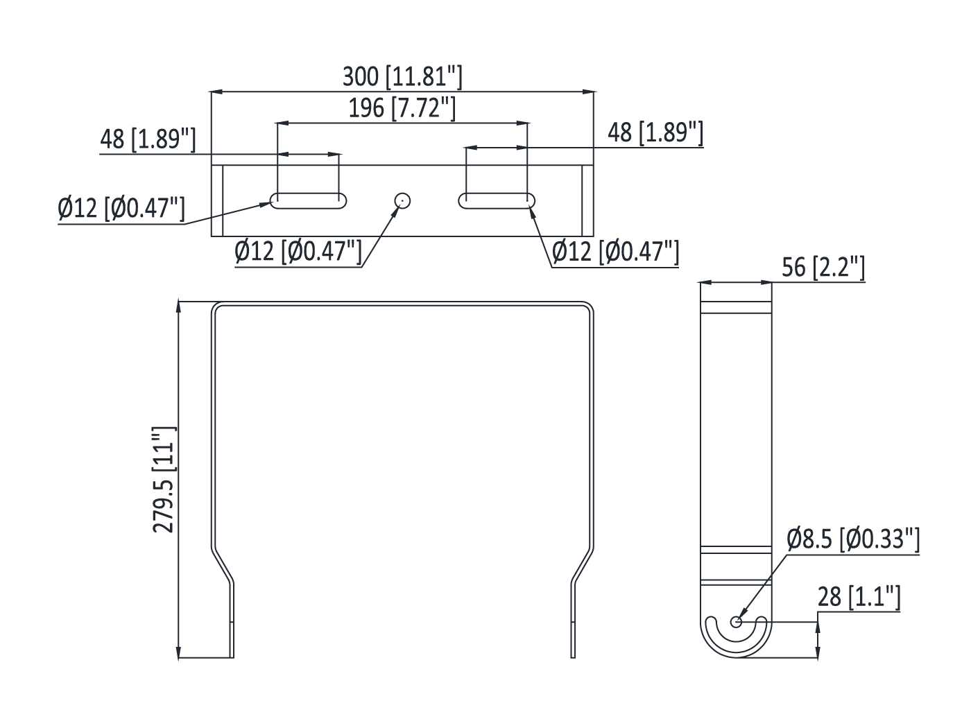 Storm Area Light 200W U Bracket - 463129