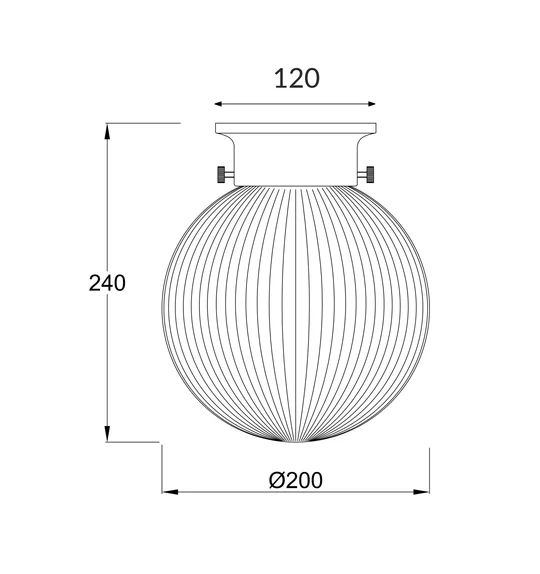 D.I.Y. Batten Fix Ceiling Lights - Small Cone Shape Fixtures DIYBAT10