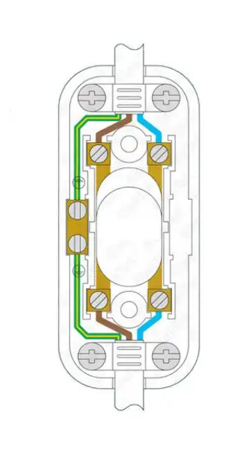 In-line Switch 6A 250v Screw Terminal Available in White ELE-IL6A250VWH