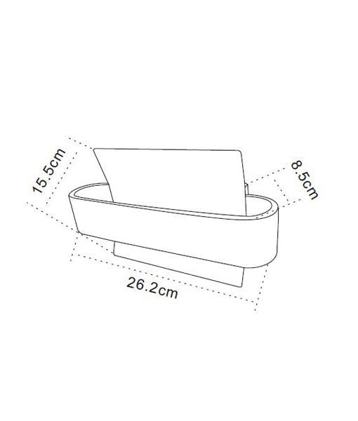 WALL INTERNAL S/M CITY LED MATT WH CURVED DUBAIG2 CLA Lighting