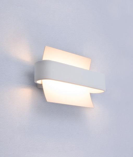 WALL INTERNAL S/M CITY LED MATT WH CURVED DUBAIG2 CLA Lighting