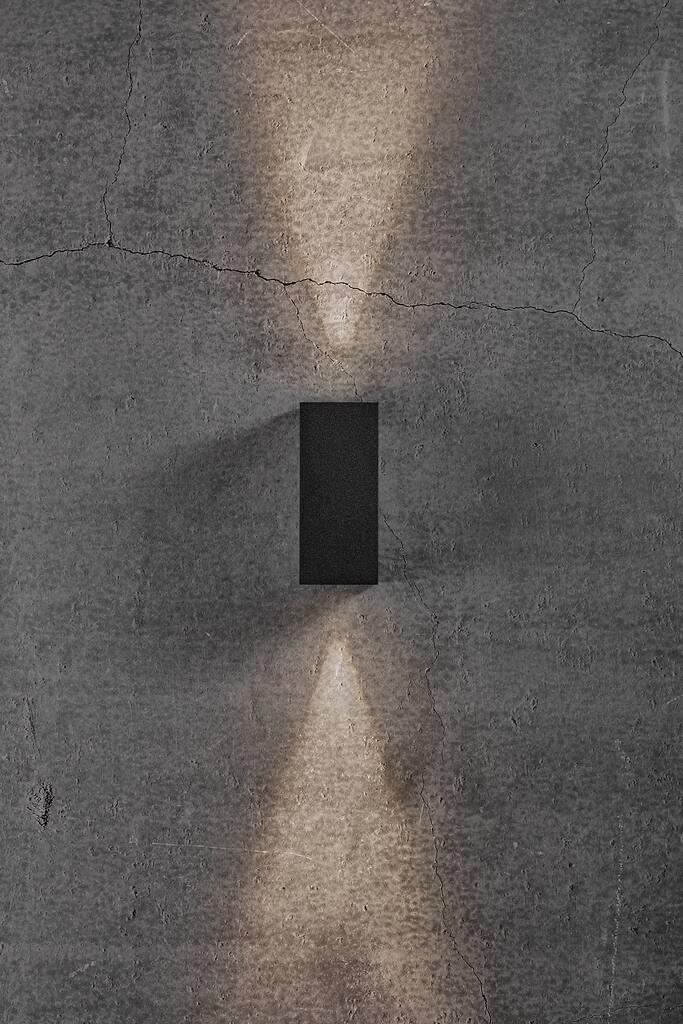 Asbol Kubi Wall Aluminium, Glass Black, Clear - 2019071003