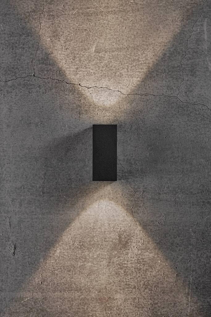 Asbol Kubi Wall Aluminium, Glass Black, Clear - 2019071003