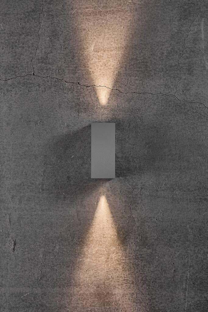 Asbol Kubi Wall Aluminium, Glass Gray, Clear - 2019071010