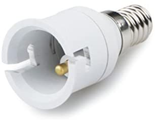 E14 to B22 Adapter, E14 Lamp Base (Male Part) to B22 Lamp Holder (Female Part) Converter - ELE-E14-B22