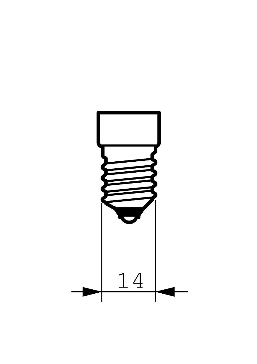 SupValue Candle E14 Globe- 122149C