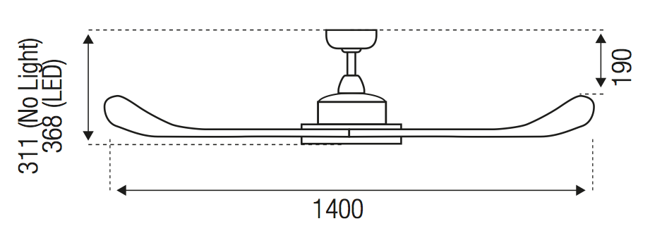 Eagle 35W DC Ceiling Fan Oil Rubbed Bronze (FC360143RB) Mercator Lighting