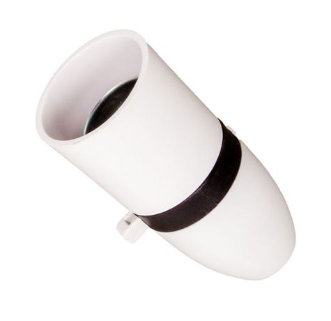 B22 10MM SWITCHED LAMP HOLDER WHITE
