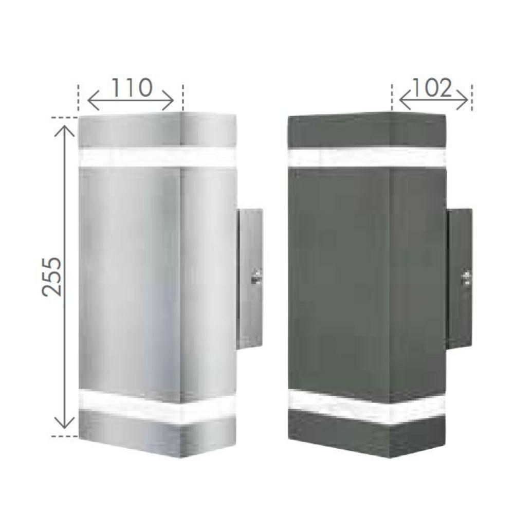 ENTASIS UP/Down WALL LIGHT STAINLESS STEEL - 17942/16