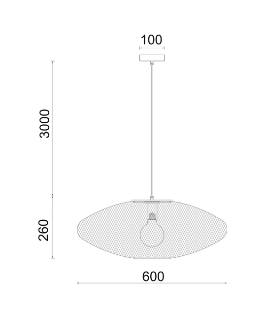 GOLP Modern Interior large Oval Stainless Steel Pendant Lights GOLPE3