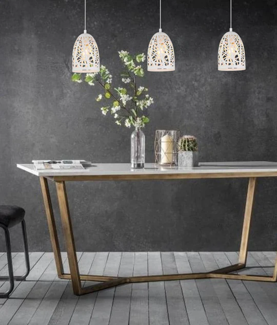 ESCAMA Interior Iron Cage Ellipse Pendant Lights ESCAMA2