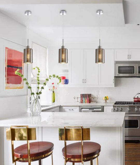 ESPEJO1 Oblong Glass with Line Effect Pendant Lights ESPEJO1