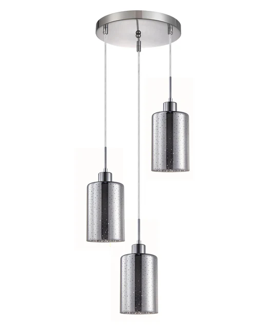 ESPEJO1 Oblong Glass with Line Effect Pendant Lights ESPEJO3X3R