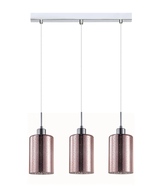 ESPEJO1 Oblong Glass with Line Effect Pendant Lights EESPEJO4X3S