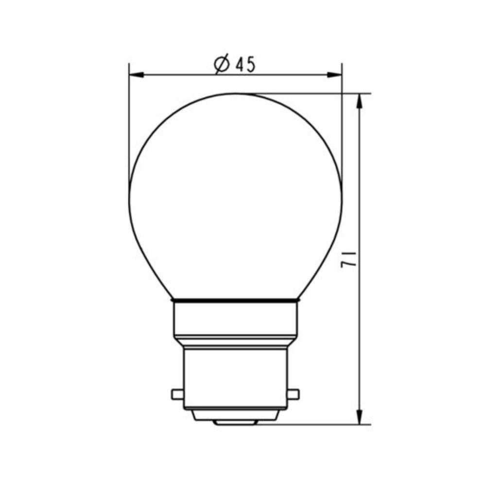 Incandescent Low Voltage Fancy Round Clear 25W 24V 2700K B22