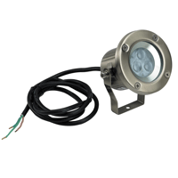 3W Tiltable LED Stainless Spotlight Silver/Grey 3W LLED401-SS Superlux