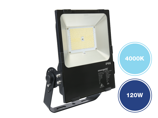 MarVelite Pro IP66 Commercial/Industrial Floodlight 4000K Black - 273174