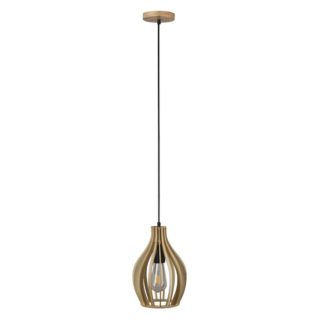 FELIX TIMBER PENDANT 240V E27 TIMBER 22765