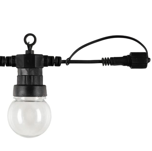 CELEBRATE 10PK FESTOON LIGHT WARM WHITE BLACK- 22082/06