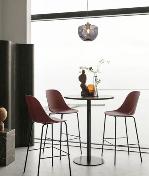 FOSSETTE Dimpled Smoked Mirror Effect Glass Pendant Light FOSSETTE3