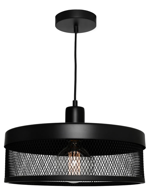 Galahad 1lt Pendant Large Black GALA1PLGE Cougar Lighting