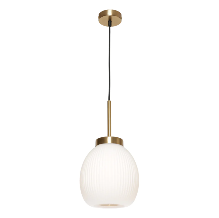 Garman 1 Light Pendant Light in Gold - GARM1PGLD