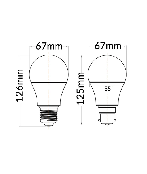 CLA LIGHTING LED GLOBE BC GLS 6W 3000K FR 300D GLS15B