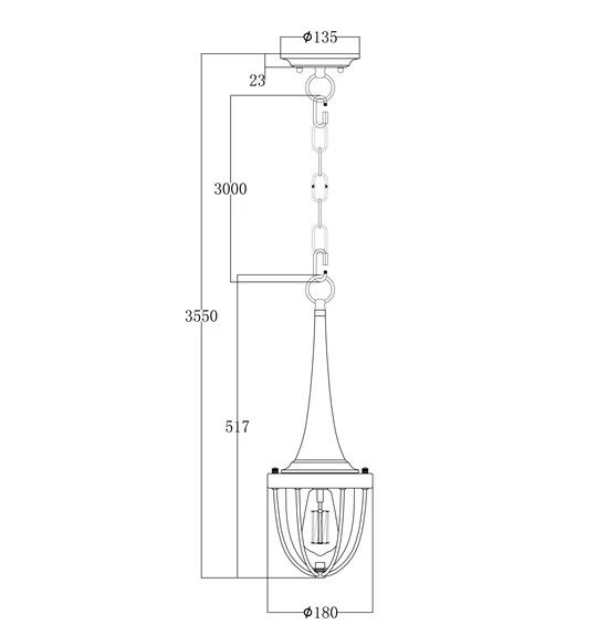 PENDANT ES X 1 Satin Brass Hardware PENDOLO2 Cla Lighting