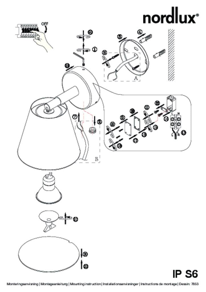 IP S6 Bath Metal, Plastic Brushed steel - 78531032