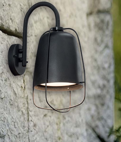 WALL ES 60W S/M Matt Blk HINK1 CLA Lighting