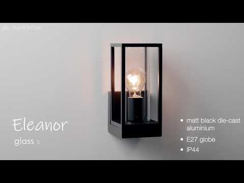 Eleanor Black Exterior Wall Light - MXW1020