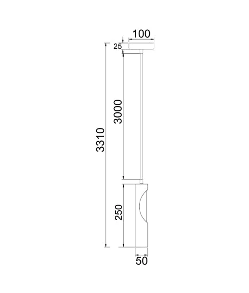 IDA Interior Iron & Blonde Wood Tube Pendant Lights IDA1