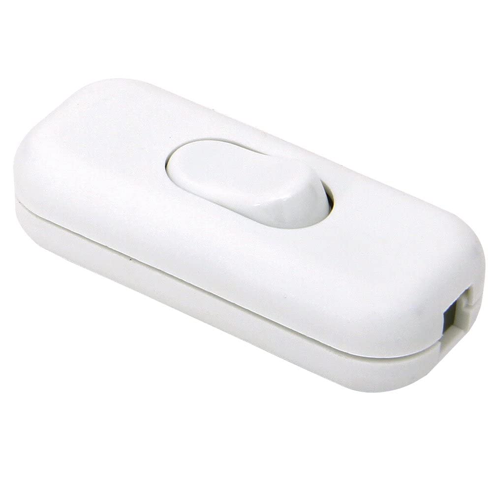 In-line Switch 6A 250v Screw Terminal Avalible in Black or White