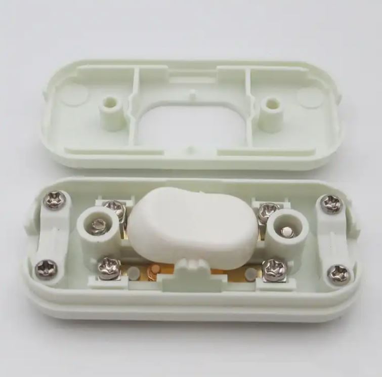 In-line Switch 6A 250v Screw Terminal Available in White ELE-IL6A250VWH