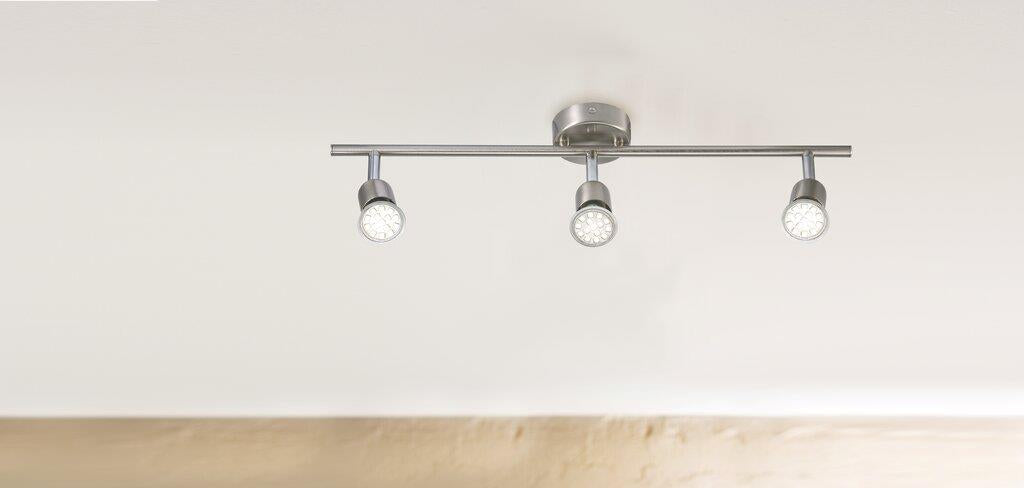 Avenue LED 3 light bar Spot Metal Brushed steel - 76570132