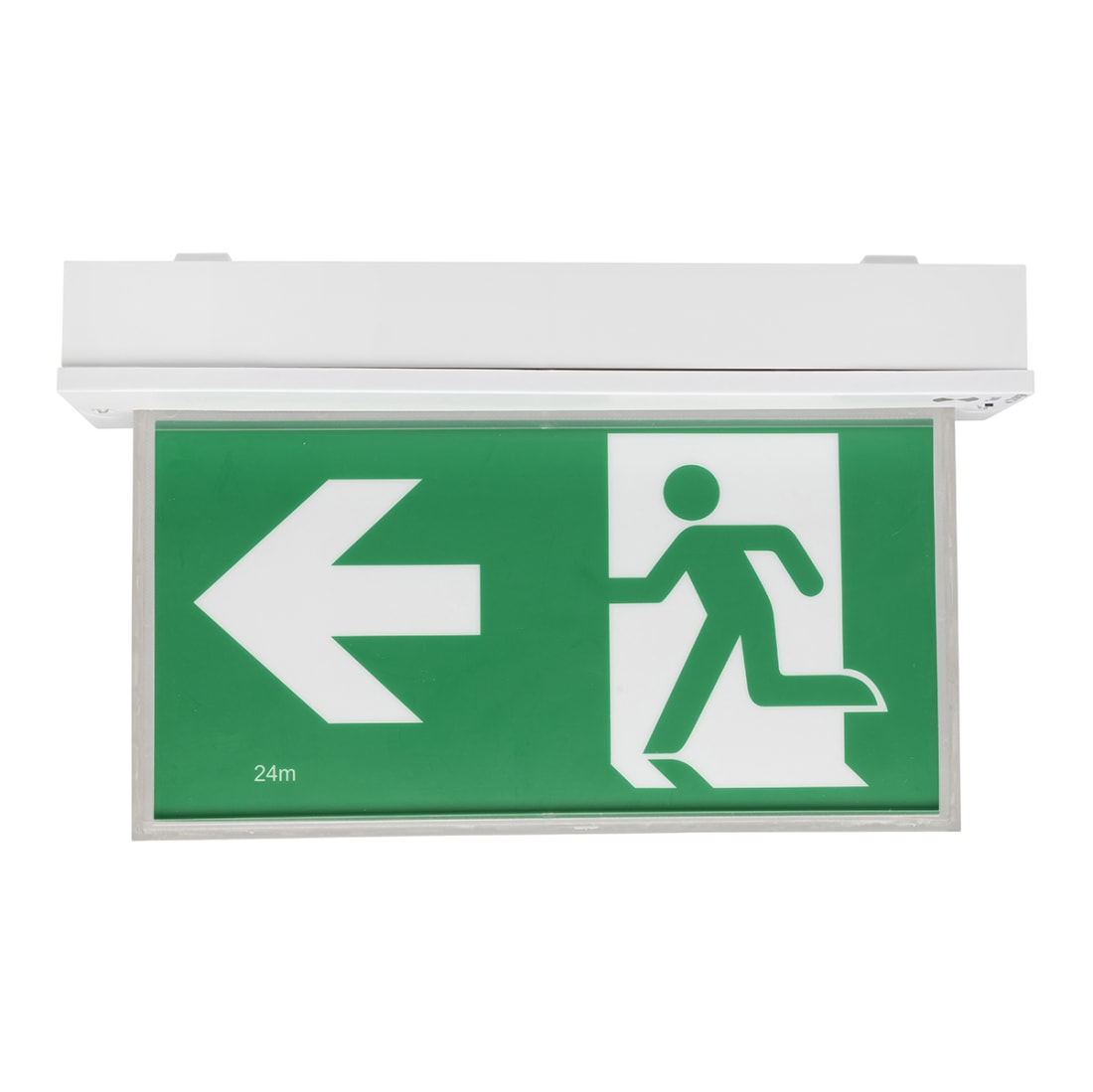 BLADE SURFACE MOUNT 2W EXIT SIGN W/ 1W EMERGENCY DOWNLIGHT-WHITE - 19880/05