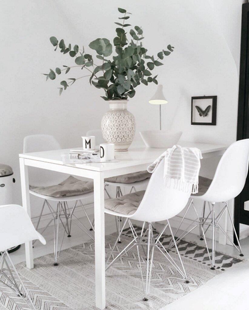 Vanila Table Metal White - 72695001