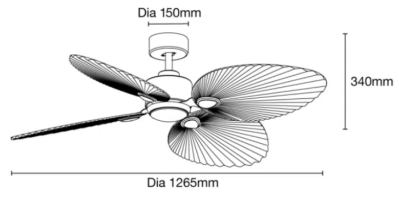 Kingston DC 50" Smart WIFI Remote Control Ceiling Fan with Dimmable CCT LED Light Old Bronze MKDC1243OB