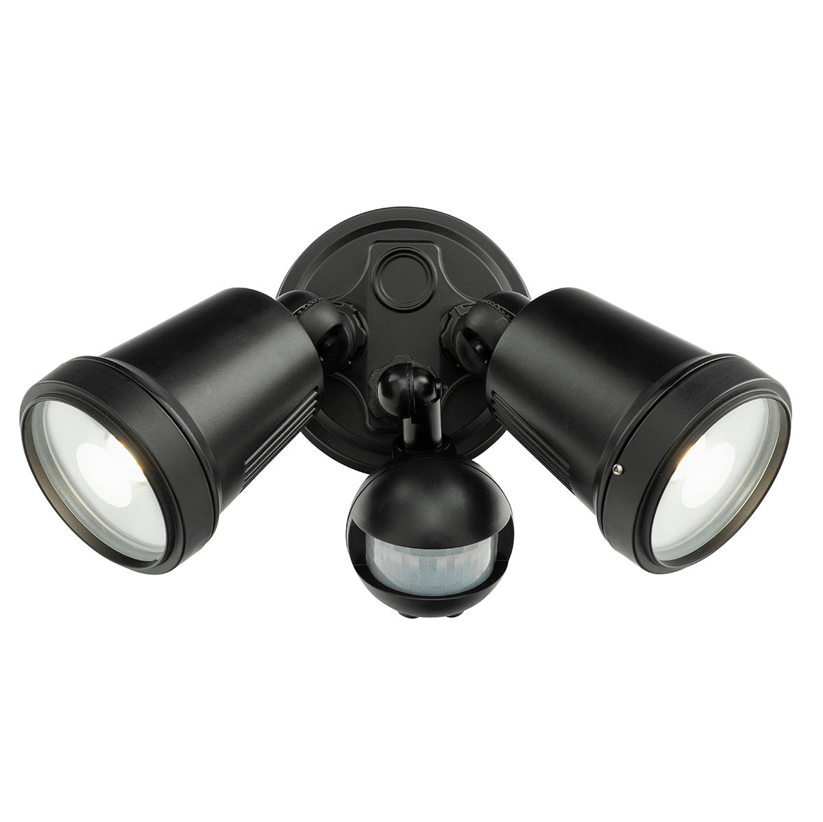HUNTER TRIO 2 LIGHT CCT LED FLOODLIGHT WITH SENSOR - WHITE - 20625/05
