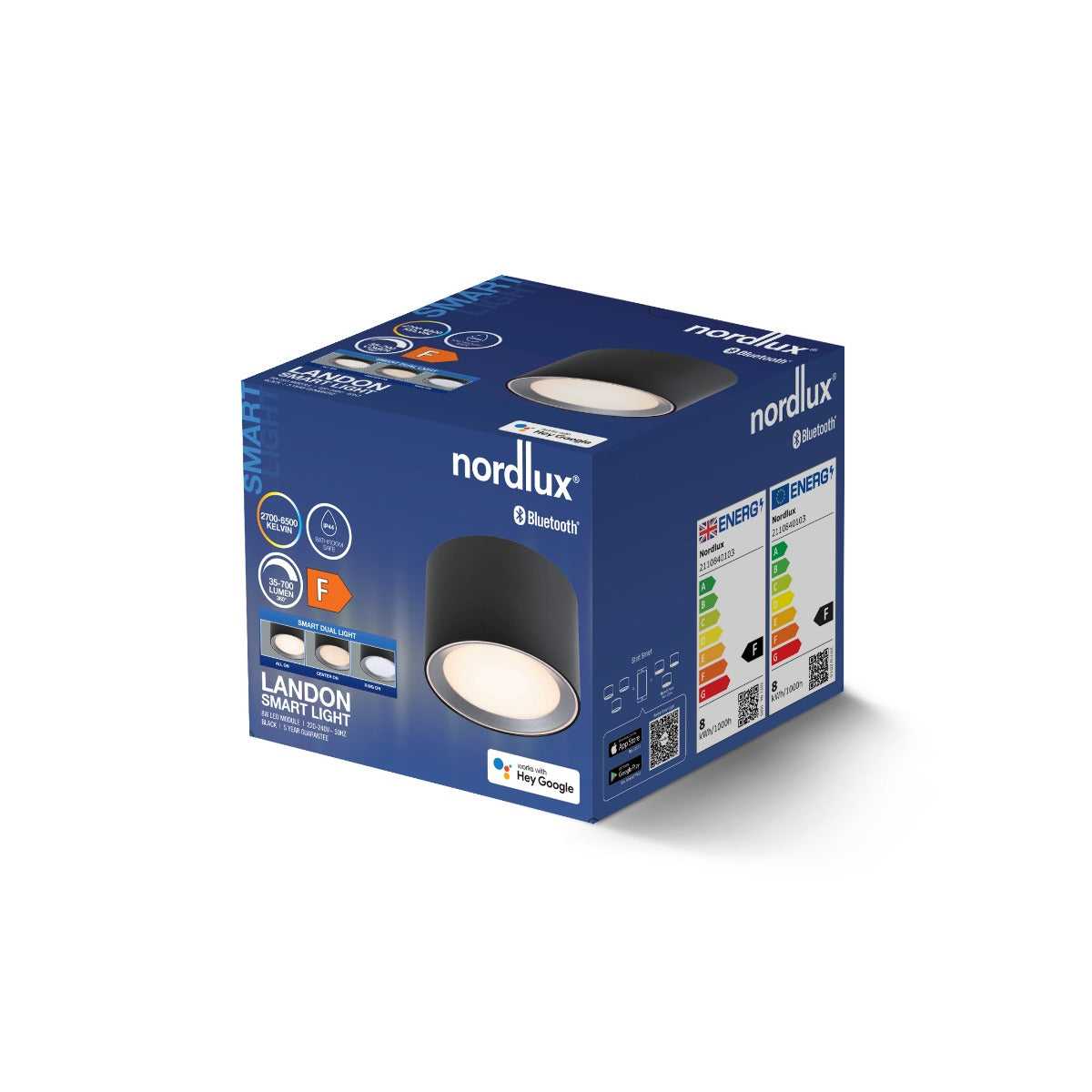 Landon Smart Ceiling light Black-2110840103