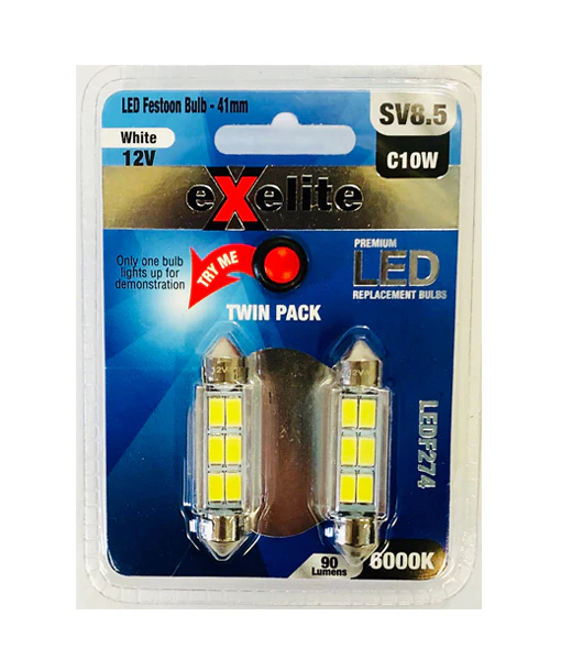 Exelite LED Festoon Auto Globes LEDF274