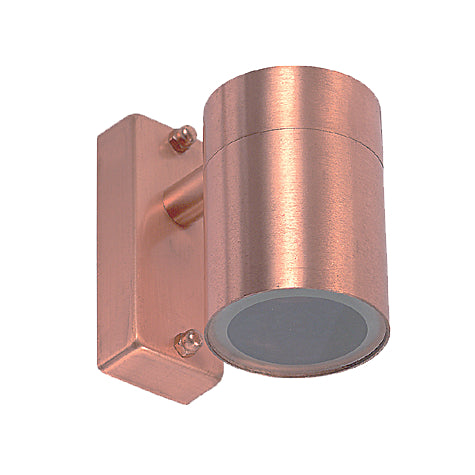Halogen Single Wall Light IP54 Copper, Silver/Grey, Black 35W LG203-CO Superlux