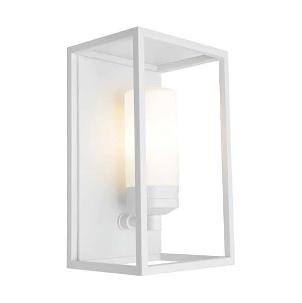 Liam 1 Light Exterior Wall Light White - LIAM1EWHT