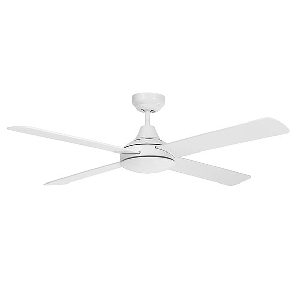 Four Seasons Link 1220mm 4 Blade Ceiling Fan Only White - FSL124W