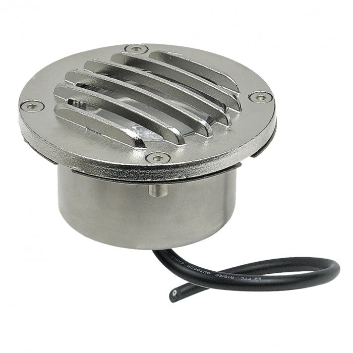 LED Recessed Light IP68- with Grill Silver/Grey, Black 5.5W LLED1012-SS Superlux