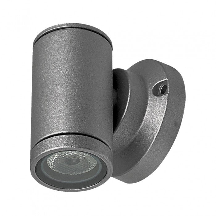 Single LED Mini Tube Wall Light Charcoal, Silver/Grey, Copper 1.5W LLED30101-CC Superlux
