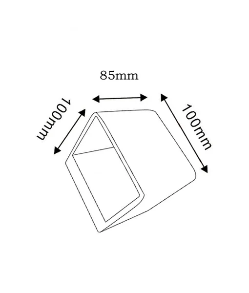 WALL INT S/M CITY LED WH CUBE 3000K 6W LONDON CLA LIGHTING