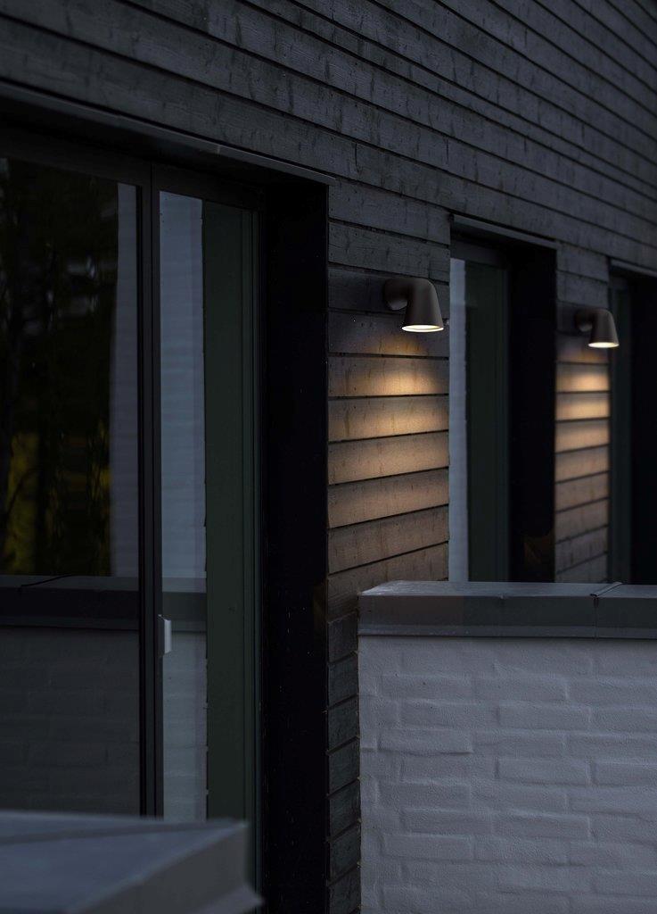 Front Single Wall Aluminium, Glass Black - 46801003